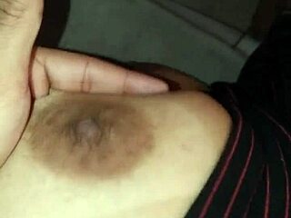 she called me to watch netflix and fell asleep on my lap, i filmed her tits secretly