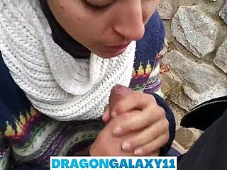 Outdoor Blowjob In The Park Near Neighbors!