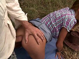 Brunette Milf’s Ass Eaten Outdoors Before Intense Anal and Juicy Facial