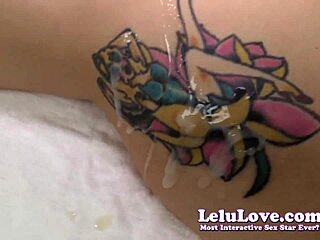 pov groping and rubbing tattoo then cumming on it - lelu love