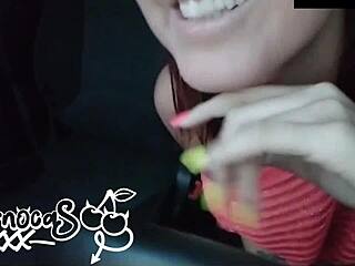 passenger called me madam so i showed him my new pussy for a creampie