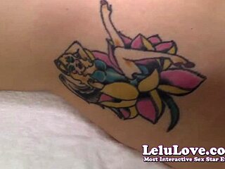 pov groping and rubbing tattoo then cumming on it - lelu love