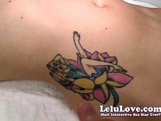 pov groping and rubbing tattoo then cumming on it - lelu love