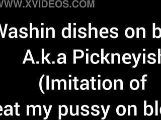 Parody: Washing Dishes While Eating Pussy