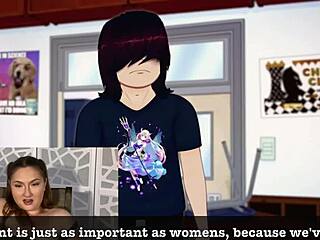 React try to cum with me in this anime gangbang creampie?