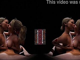 I can't believe how amazing this VReal 18K double titfuck felt with cum and that dirty tongue kiss in CGI 3D threesome featuring Harley Quinn and Alexa!