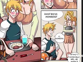 Hermosa otaku tetona enjoys anime adventures in her room.