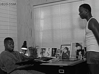 a hot gay couple engages in intense bareback anal sex