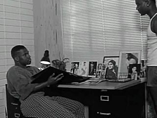 a hot gay couple engages in intense bareback anal sex