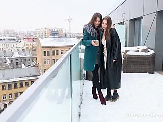 18yo Lesbians Sirena and Lana Rose Share Sensual Selfie to Orgasm at Clubsweethearts