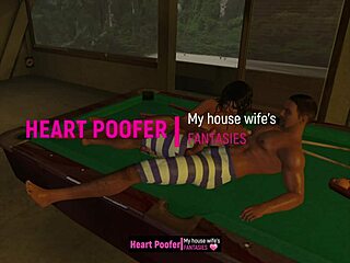 let's play on the pool table with some hentai action