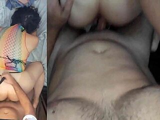 Amateur teen brunette takes raw anal pounding in pov doggystyle