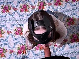 Stepsister Moves In and Immediately Deepthroats Monster Cock with Moaning