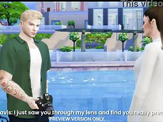 In 3D hentai, brunette model chooses rough POV game