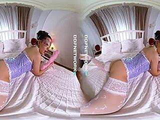 watch sasha rose finger fuck herself in virtual reality