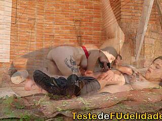 Bold Sex At Construction Site With Hot Brunette Amateur