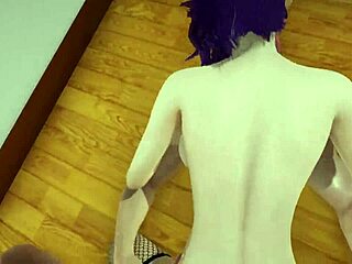 konan bent over in threesome double penetration with cumshot