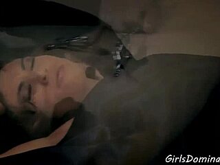 I tied up this slim brunette and fucked her hard, she moand so loud!