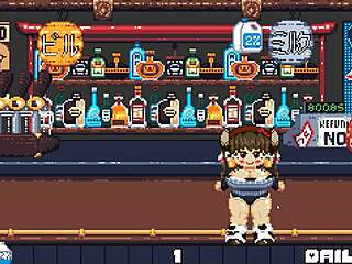 Riding in cute hentai game with giant boobs! 🍈