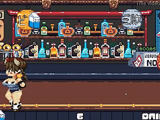 Riding in cute hentai game with giant boobs! 🍈