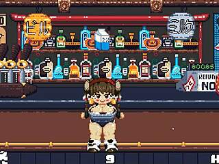 Riding in cute hentai game with giant boobs! 🍈