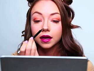 wearing a deer costume for the party