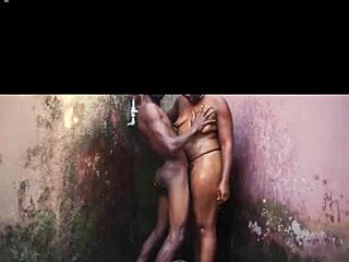 Hey, check this African hot wife getting off on her neighbor's big fat black cock in missionary