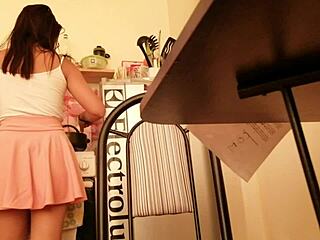 Cute Colombian model flashes upskirt in public outdoor