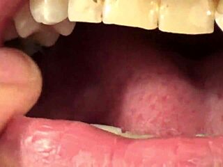 Mouth vore close up of fifi foxx eating gummy bears!