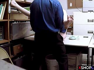 this stealing teen knows how to avoid jail by blowing the officer 😏