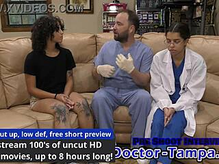 Doctor Tampa Gives Nicole Luva Her First Gyno Exam With Gloved Hands