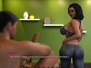 Milf With Big Tits Dances Seductively, Shaking Her Ass.