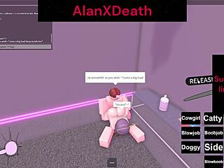 I made her orgasm in roblox with cock and pussy play