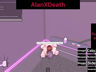 I made her orgasm in roblox with cock and pussy play