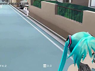 hey, miku dancing in sexy dress mmd
