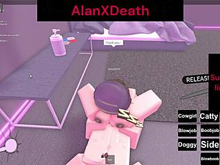 I made her orgasm in roblox with cock and pussy play