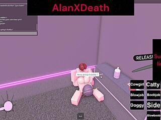 I made her orgasm in roblox with cock and pussy play