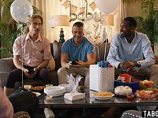 casey calvert's baby shower got so boring it turned into a wild gangbang with double penetration 😈