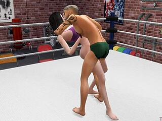 Hey, watch this wild sex wrestling with total domination and rough banging