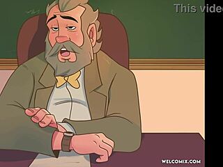 Denne slampete collegestudenten rocker i frekk hjemmeanimasjon! 😈