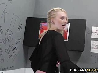 lily rader takes big black cock at gloryhole