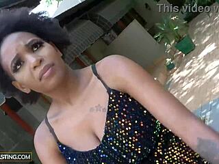 African Casting - Pretty Model Convinced To Perform