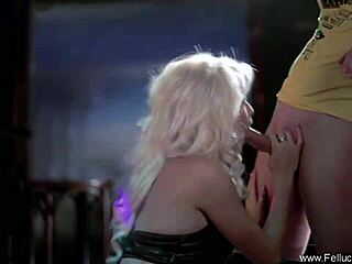 Blonde and brunette couple share emotional sucking and handjob moments with maid Fellucia