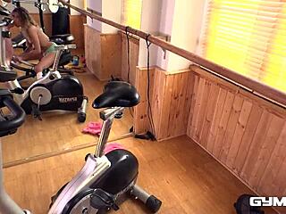 Stasy riviera sucks stud's cock in gym fuck 😏