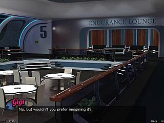 Gigi gives intense kisses in stranded in space adventure