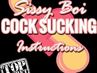 sissy boi learns cock sucking