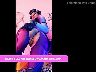 Widowmaker Cosplay Alicebong Fucks Anal With Toys