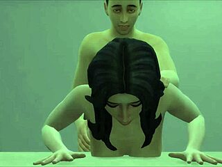 Stepsiblings have hard sex behind back