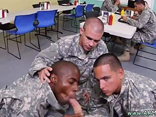 Drill Sergeant Shows Boy How To Relieve Gay Tension With Intense Sex.