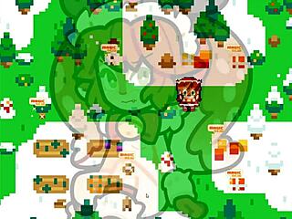 poppy from lol wants to be cum covered in christmas hentai parody outdoor sex ep 1